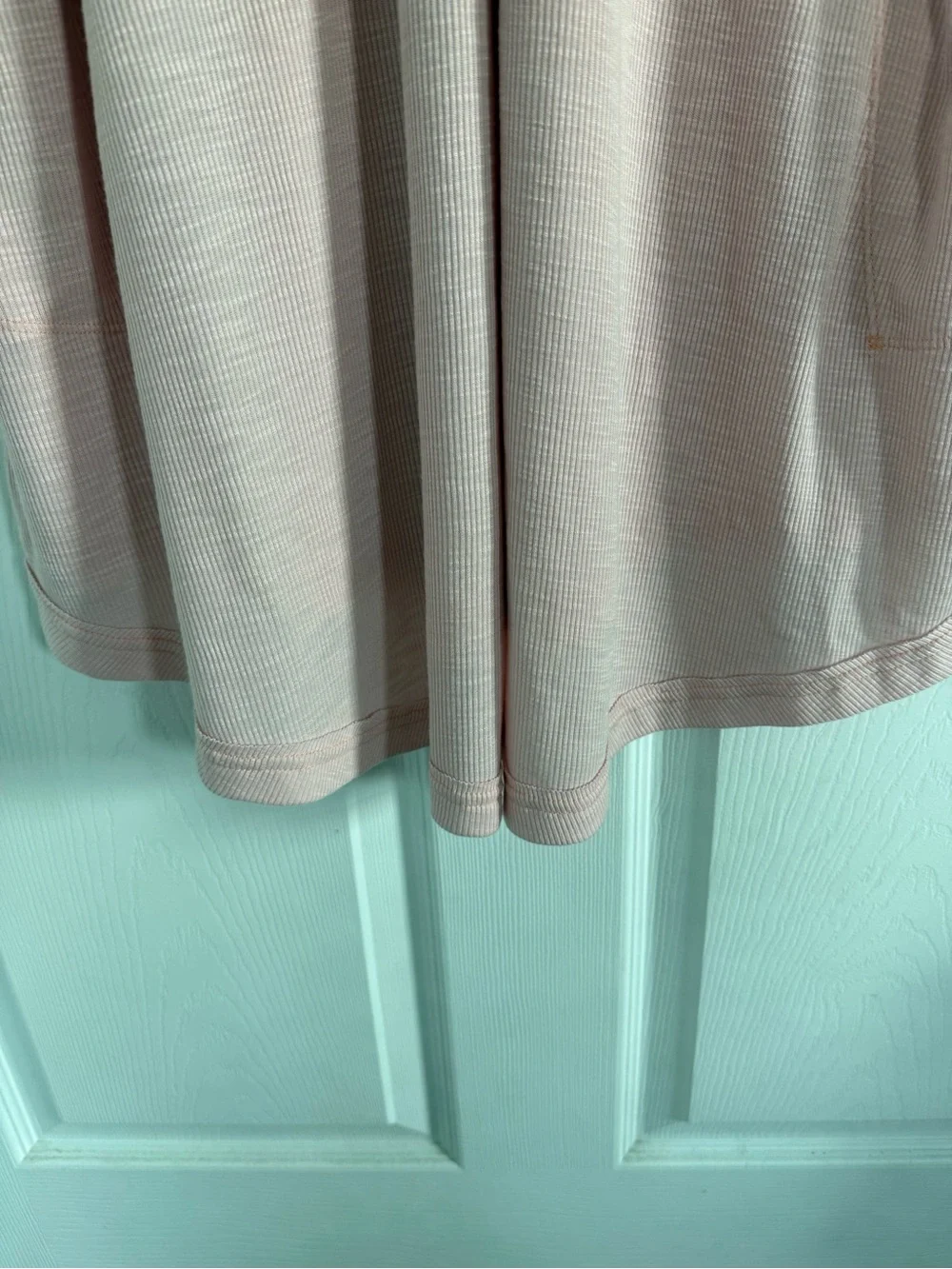 Free People Beach Blush Pink Ribbed Swim Coverup Dress Size Large